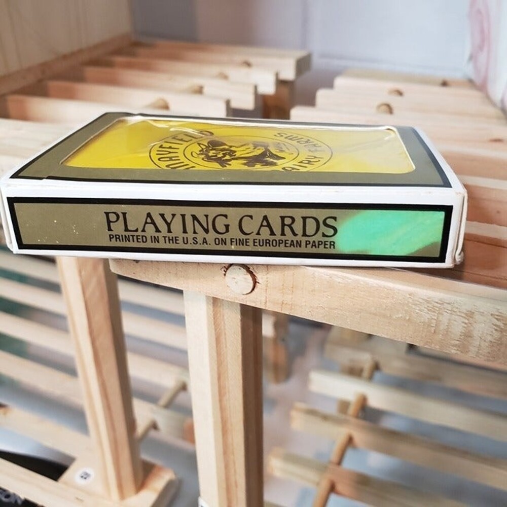 Vintage Advertising Gemaco Bridge Mayfield Dairy Farms Yellow Playing Cards - Picture 7 of 7